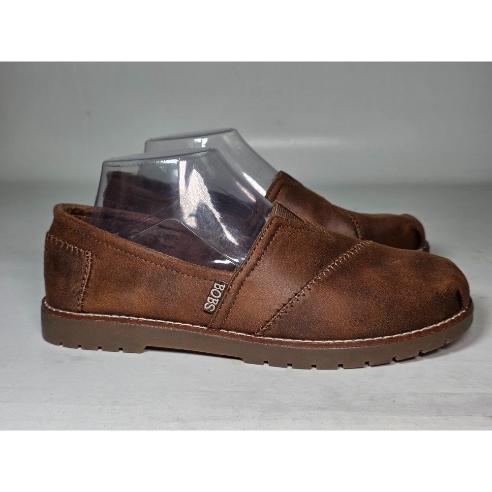 Bobs From Skechers Chill Lugs Urban Spell Shoes Womens 8.5 Brown Slip On Comfort